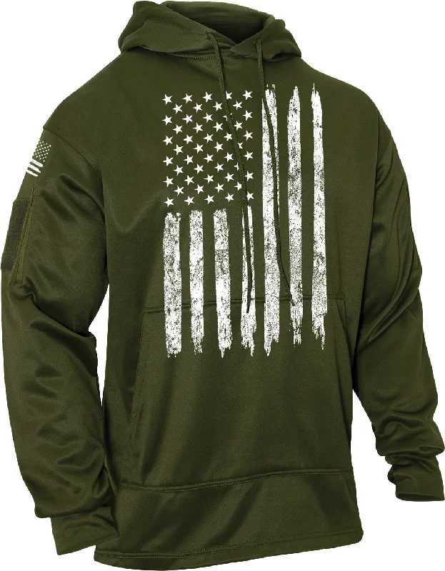 Olive Drab - U.S. Flag Concealed Carry Hoodie