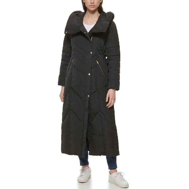 Cole Haan Womens Insulated Hooded Down Coat