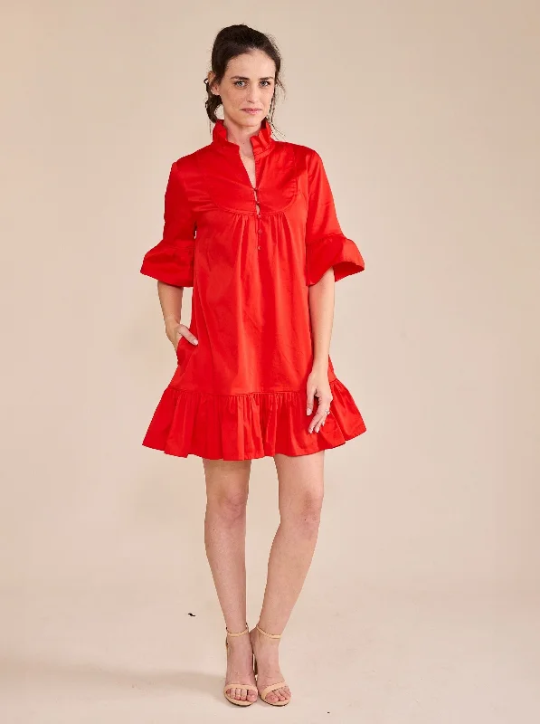 Mary Dress | Parisian Red