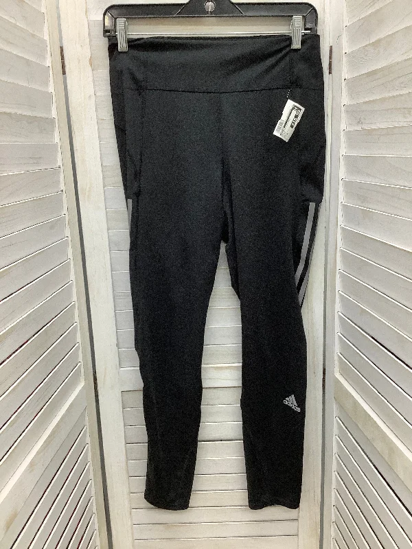 Athletic Leggings By Adidas In Black, Size: M