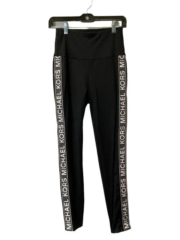 Athletic Leggings By Michael Kors In Black, Size: S