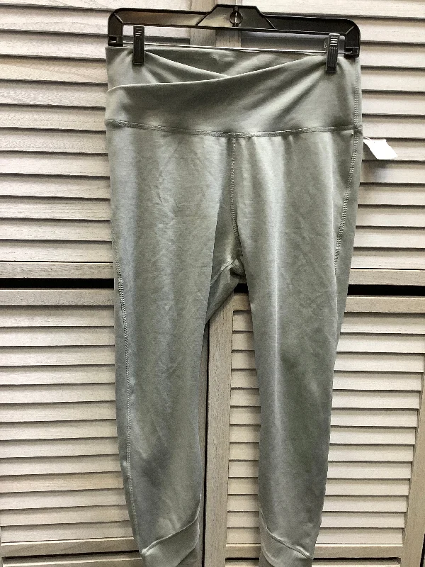 Athletic Leggings By Nike In Grey, Size: L