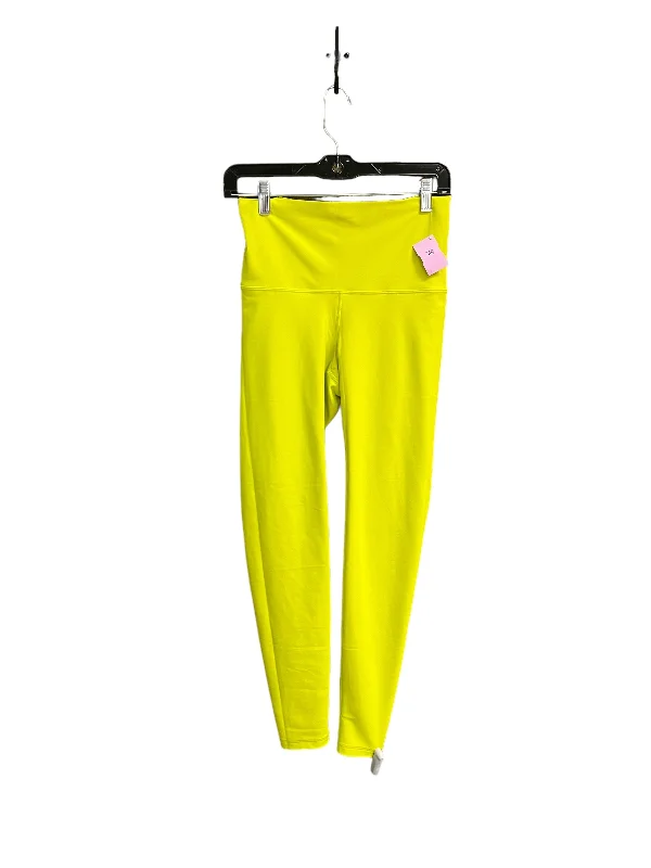 Athletic Leggings By Old Navy In Yellow, Size: M