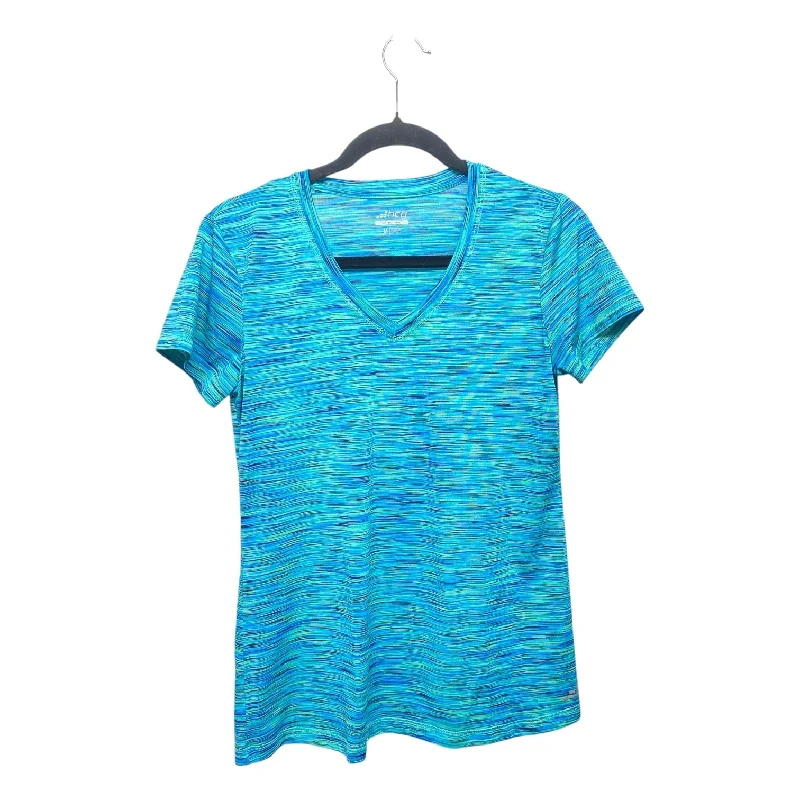 Athletic Top Short Sleeve By Bcg In Aqua, Size: M