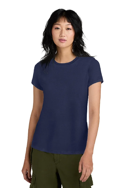 District Womens Perfect Weight Short Sleeve Crewneck T-Shirt - Tanzanite Blue