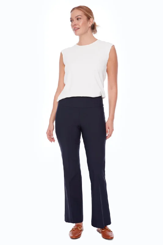 Flared Trousers - Navy