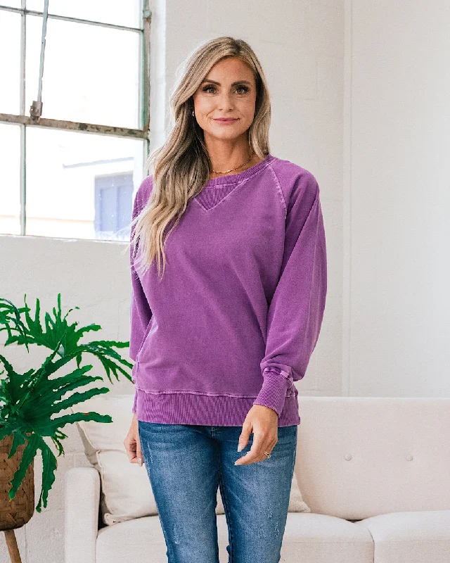 Girlfriend Crewneck Sweatshirt - Light Plum