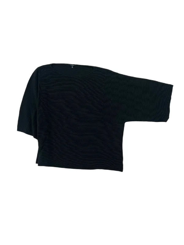 Top Short Sleeve By Lafayette 148 In Black, Size: 2x