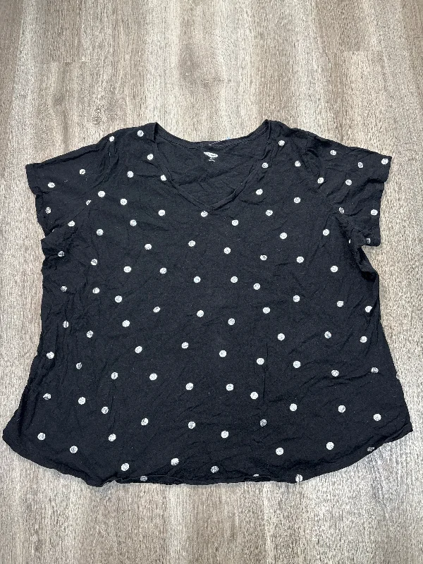 Top Short Sleeve By Old Navy In Black, Size: 4x