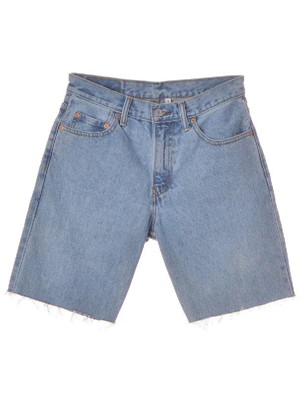 Label Mens Cut Off Denim Shorts