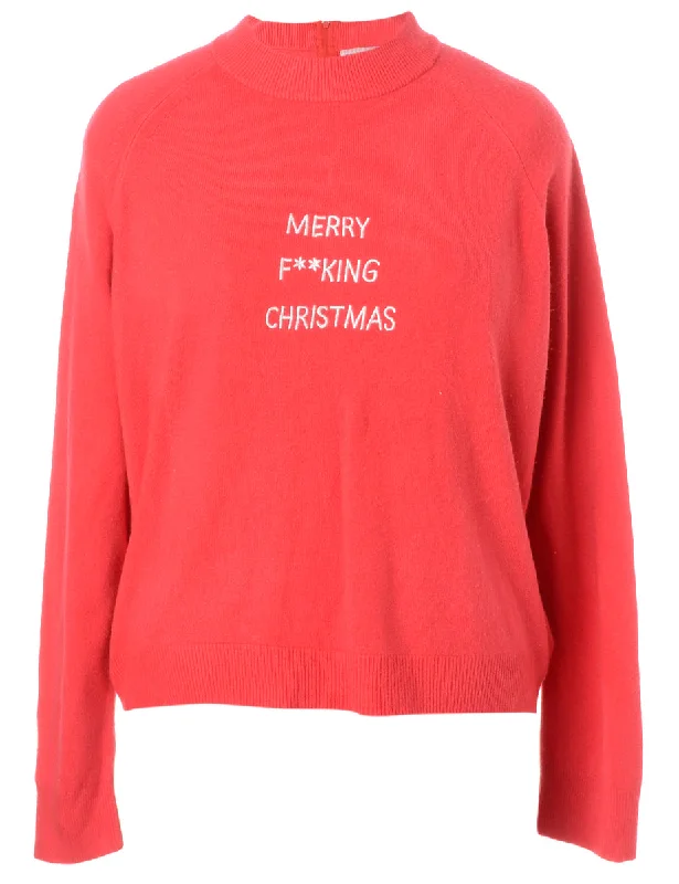 Label Merry F**king Christmas Sweater