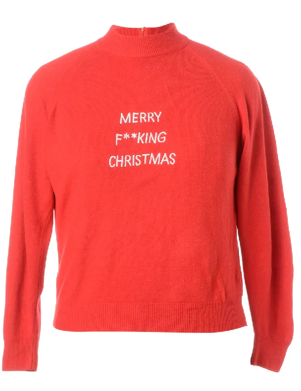 Label Merry F**king Christmas Sweater