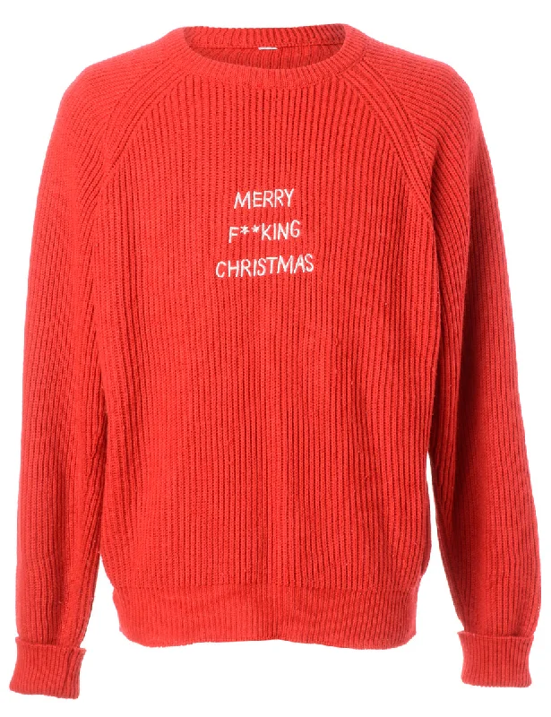 Label Merry F**king Christmas Sweater