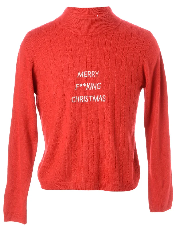 Label Merry F**king Christmas Sweater