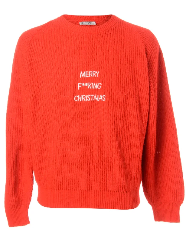 Label Merry F**king Christmas Sweater